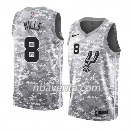 Camiseta Hombre San Antonio Spurs Patty Mills 8 2018-19 Nike Gris Swingman